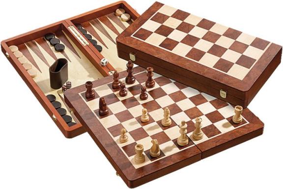 Schach-Backgammon-Dame-Set, Nr: 2520