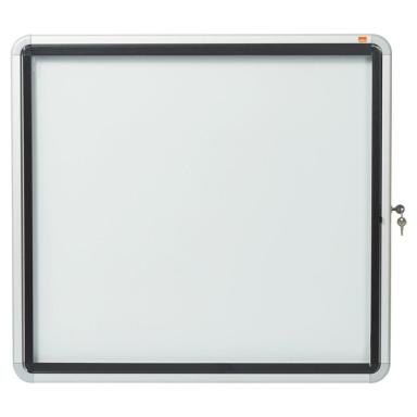 Schaukasten Außen magn. Rückwand weiß 6xA4, Klapptür abschließbar