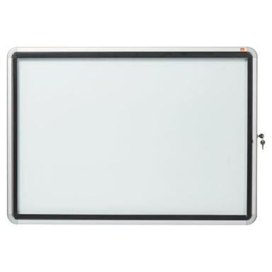 Schaukasten Außen magn. Rückwand weiß 8xA4, Klapptür abschließbar