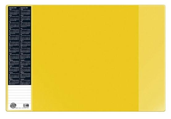 Scheibunterlage VELOCOLOR gelb mit seitlichen Taschen, 40x60