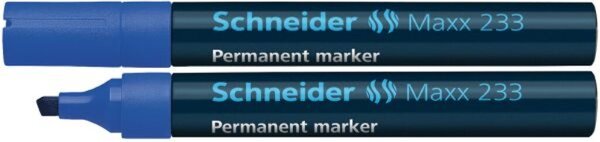 Schneider Permanentmarker 233 Keilspitze 1-5mm, blau