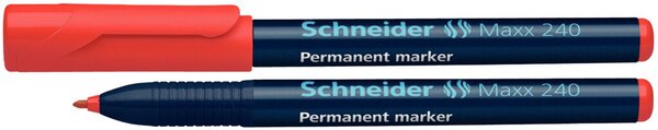 Schneider Permanentmarker 240 Rundspitze 1-2mm, rot,