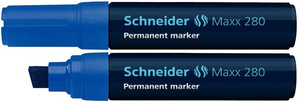 Schneider Permanentmarker 280 Keilspitze 4-12mm, blau