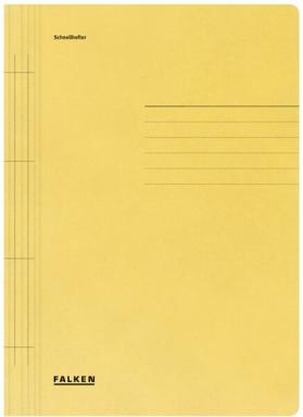 Schnellhefter A4 250g, kaufm. und Beh.-Heftung, gelb, 26,8x35cm