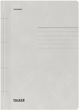 Schnellhefter A4 250g, kaufm. und Beh.-Heftung, grau, 26,8x35cm