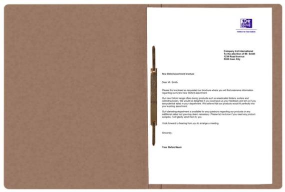 Schnellhefter, DIN A4, 390g, braun für ca. 200 DIN A4-Blätter, kaufm.