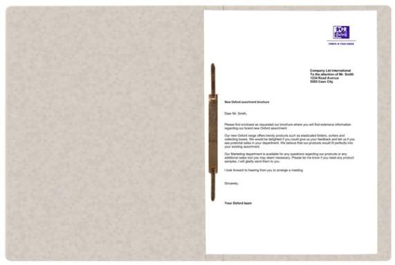 Schnellhefter, DIN A4, 390g, chamois für ca. 200 DIN A4-Blätter, kaufm.