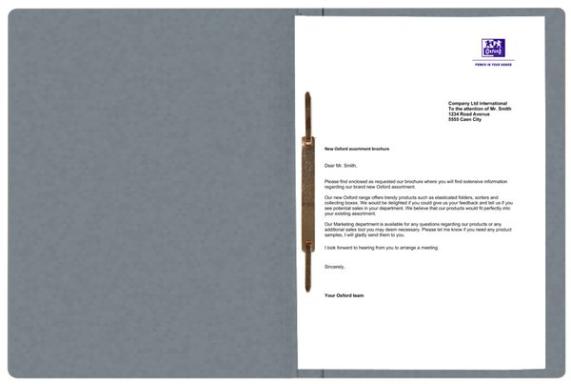 Schnellhefter, DIN A4, 390g, grau für ca. 200 DIN A4-Blätter, kaufm.