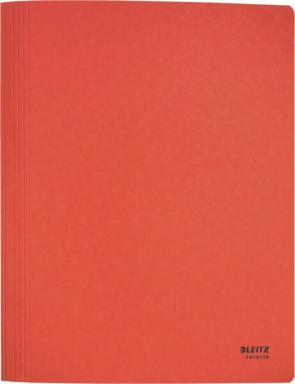 Schnellhefter Recycle, DIN A4, aus 275 g/qm Karton, rot, mit Heft-