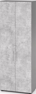 Schrank Teda-Z H2156xB800xT420mm graphit/Beton 6 OH (3 offen) 2 Türen zerlegt