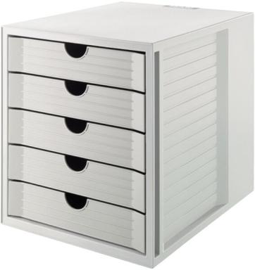 Schrankset KARMA grau A4 5 Schübe geschlossen