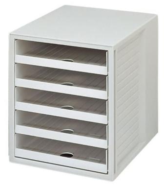 Image Schrankset_graugrau_A4_5_Schbe_offen_img3_4385060.jpg Image