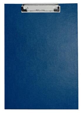 Schreibplatte A4 blau Spezialklammer m. Hängeöse