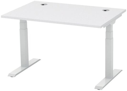Schreibtisch FLEX MODUL 1200 mm höhenverstellbar, Dekor lichtgrau