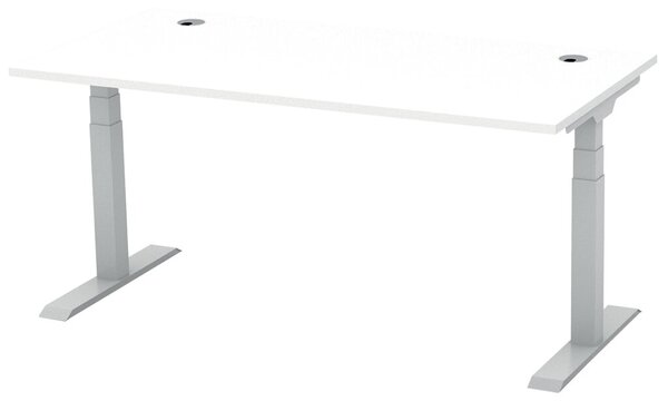 Schreibtisch FLEX MODUL 1600 mm höhenverstellbar, Dekor weiß