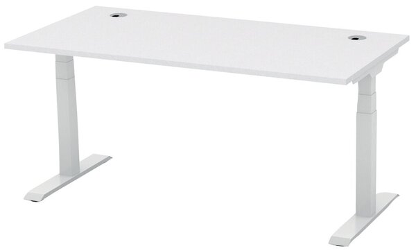 Schreibtisch FLEX MODUL 1600 mm höhenverstellbar, Dekor lichtgrau