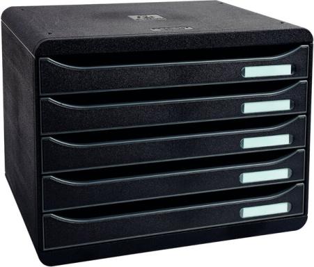 Image Schubladenbox_5_Fcher_offen_quer_mit_Beschriftungsschiden_img2_4395149.jpg Image