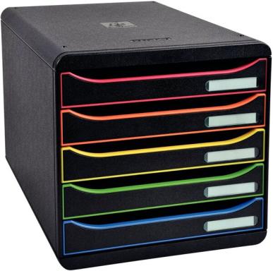 Image Schubladenbox_5_Fcher_offen_schwarzHarlekin_img3_4376832.jpg Image