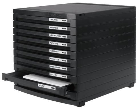 Image Schubladenbox_CONTUR_schwarz_B4_10_Schbe_img3_4397079.jpg Image