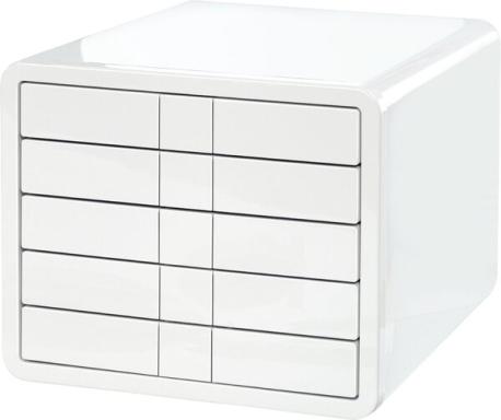 Schubladenbox I-Box weiß/weiß C4 5 Schübe geschlossen