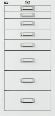Schubladenschrank ECO, 8 Schubladen, weiß, DIN A4, 590 x 281,5 x 411,5,
