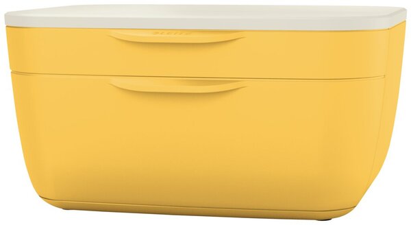 Schubladenset Cosy, gelb, breite Frontöffnung, 275x250x145 mm (BxTxH)
