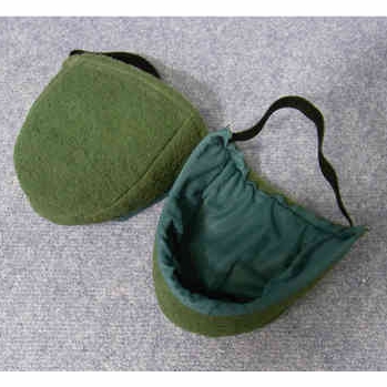 Schuhpad mit Gummizug | grün <br>zur Schmutzentfernung