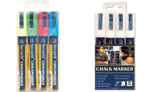 Securit Kreidemarker ORIGINAL MEDIU M, 4er Etui (70020109)