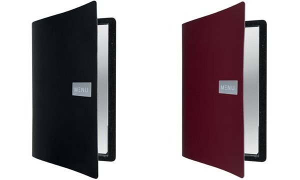 Securit Speisekarten-Mappe ROYAL, D IN A4, aus Leder, schwarz (70020310