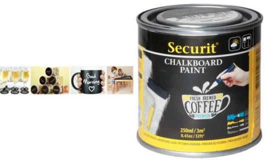 Securit Tafellack PAINT, schwarz, 2 50 ml (70020128)