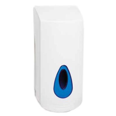 Seifencreme-Spender  "Merida Top 2000" 2000 ml | weiß/blau flexibel nachfüllbarer Spender aus ABS-Kunststoff für Flüssigseife, verschließbar