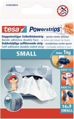 Selbstklebestrips für bis zu 1 kg, Small, 15 x 35mm