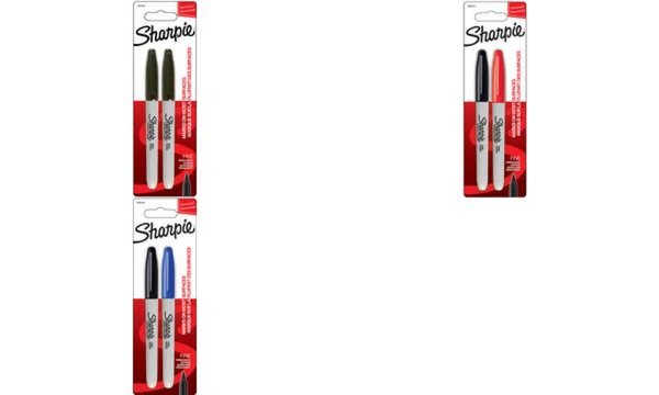Sharpie Permanent-Marker FINE, 2er Blister, schwarz (5103978)