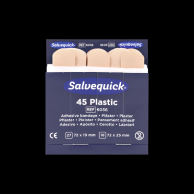 Söhngen Salvequick Pflaster-Strips | 45 Stück/Packung | wasserfest <br>Refill für Salvequick-Sofortpflaster - Cederroth 