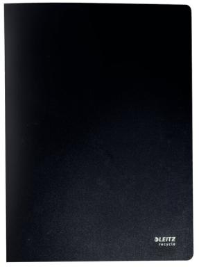 Sichtbuch Recycle 40 Hüllen A4 schwarz fest eingebundene, dokumentenechte