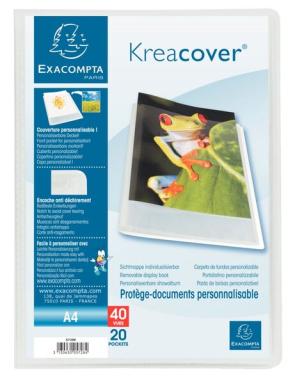 Sichtmappe A4, Kreacover Cromaline 20 Hüllen, PP, 500 my