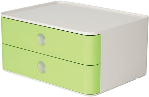 Smart-Box Allison,Schubladenbox 2 Schübe, lime green