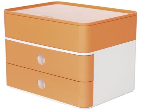 Smart-Box Plus Allison, 2 Schübe und Utensilienbox, apricot orange