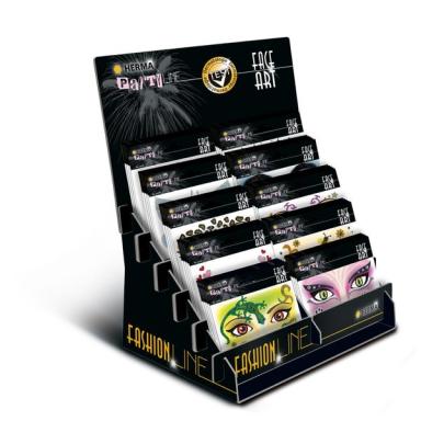 Sortiment Face Art Sticker Sort 50 Pack