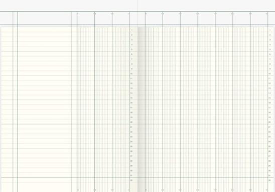 Spaltenbuch A4 10 Spalten 40 Blatt holzfrei, kartoniert