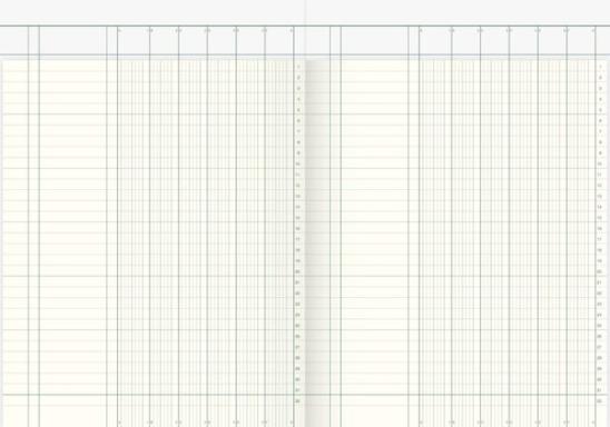 Spaltenbuch A4 6 Spalten 40 Blatt holzfrei, kartoniert