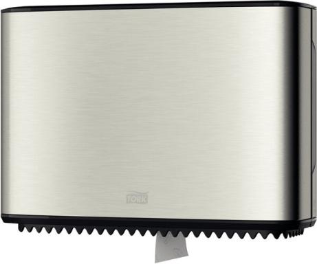 Spender für Mini Jumbo Toiletten- papier, Edelstahl, Metall/Kunststoff