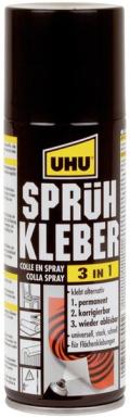 Sprühkleber 3 in 1 200ml, permanent, korrigierbar, wieder ablösbar