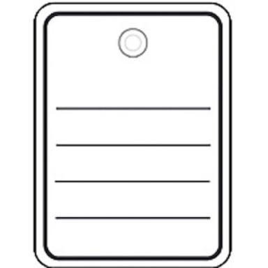 Stückwarenanhänger 40x50mm mit Öse Faden 1000St 1Pack