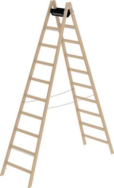 Stehleiter 2x10 Sprossen HO Leiterlänge 2910mm Arbeits-H.b.ca.4200mm MUNK