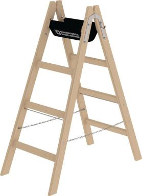 Stehleiter 2x4 Sprossen HO Leiterlänge 1230mm Arbeits-H.b.ca.2500mm MUNK