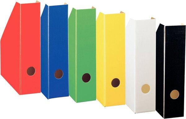 Stehsammler A4 Wellpappe schwarz Rückenbreite 8cm