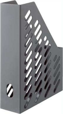 Stehsammler A4 dunkelgrau, Griff- u. Sichtloch, Außenmaße:320x248x76mm