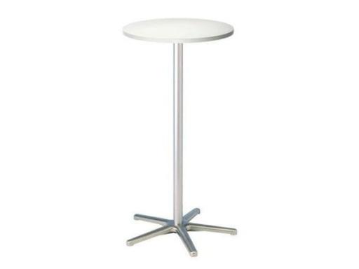 Stehtisch 109cm weiß melaminharzbeschichtet 60cm