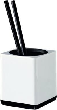 Stifteköcher HAN i-Line weiß/schwarz hochglänzend, 79x79x95mm